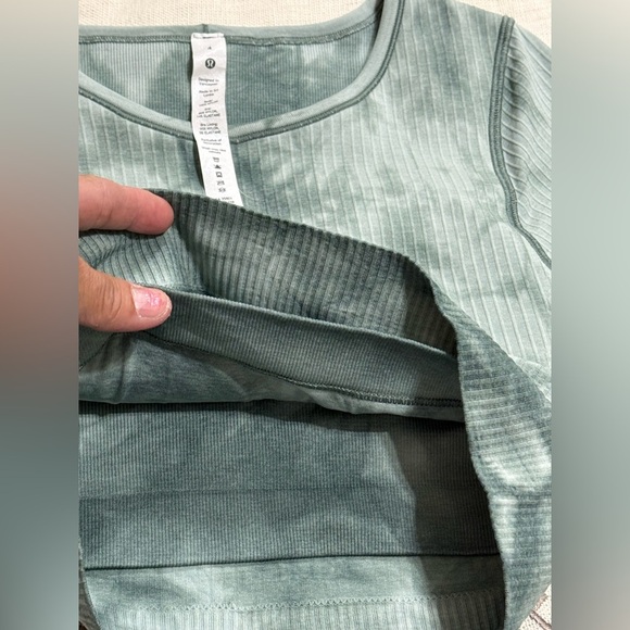 (A1) Lululemon Ebb to Street‎ Long Sleeve Shirt *Marble Dye, Size 4 - Picture 14 of 14